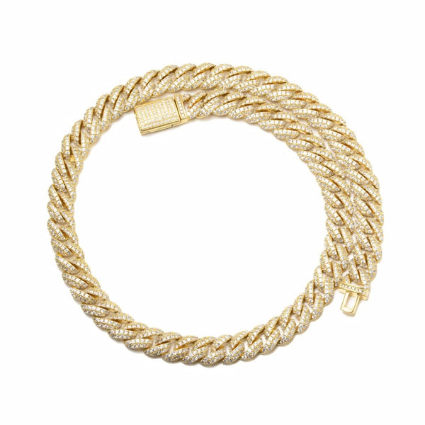 10MM ICED CUBAN LINK CHAIN - GOLD
