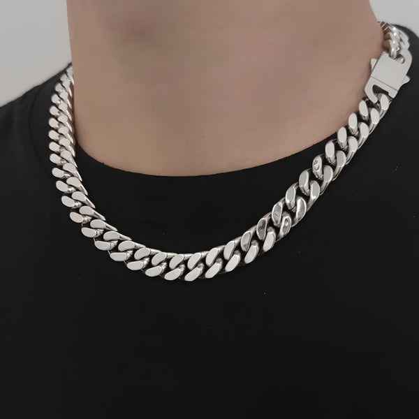 12MM MIAMI CUBAN CHAIN - SILVER