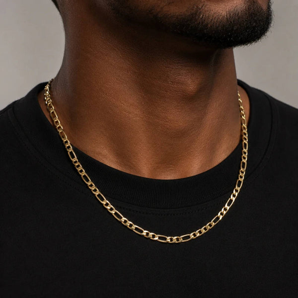 3MM FIGARO CHAIN - GOLD