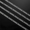 Silver chain on a black background