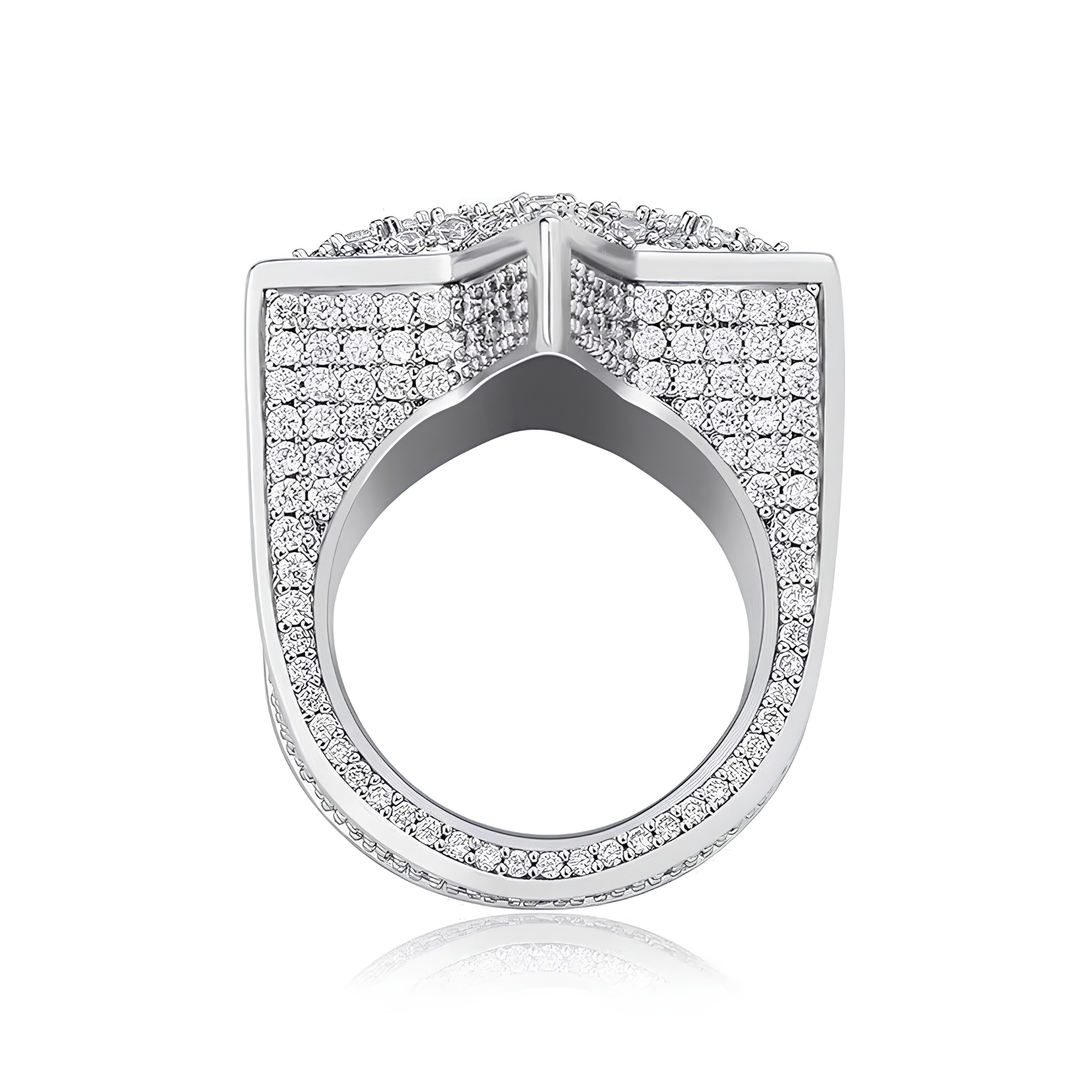 ICED STAR RING - SILVER