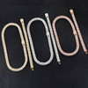 10MM ICED PRONG CUBAN BRACELET - GOLD
