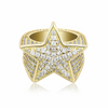 ICED STAR RING - GOLD