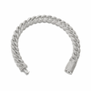 10MM ICED CUBAN LINK BRACELET - SILVER