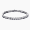 MENS 4MM TENNIS BRACELET - SILVER