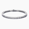 MENS 3MM TENNIS BRACELET - SILVER