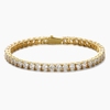 WOMENS 4MM TENNIS BRACELET - GOLD