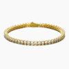 WOMENS 3MM TENNIS BRACELET - GOLD