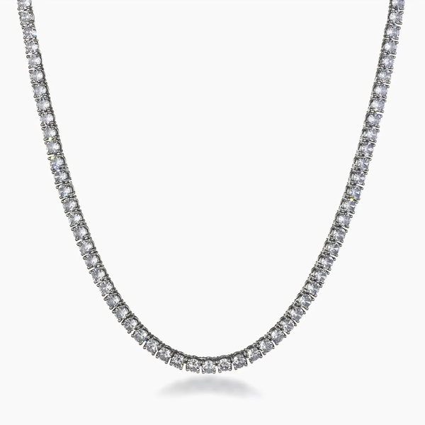 WOMENS 4MM TENNIS CHAIN - SILVER