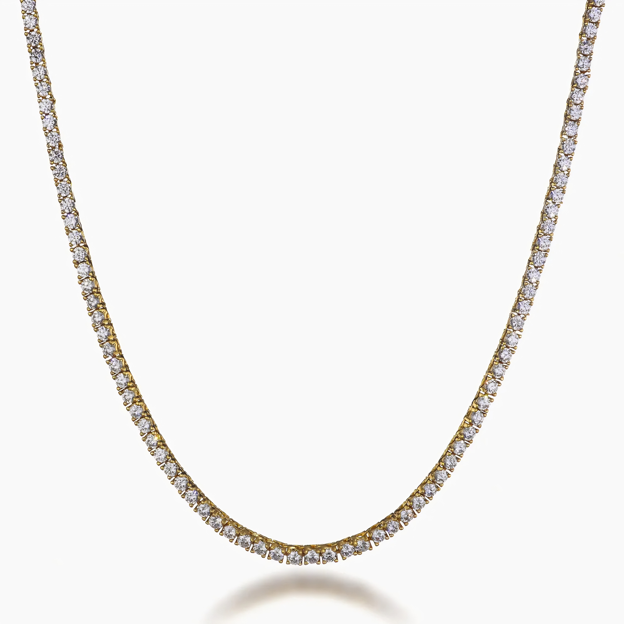 MENS 3MM TENNIS CHAIN - GOLD