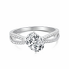 OVAL SPLIT SHANK RING - 925 STERLING SILVER