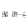 5mm moissanite stud earrings in 925 sterling silver