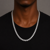 MENS 5MM TENNIS CHAIN - SILVER