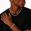 MENS 5MM TENNIS SET - SILVER