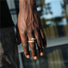 TWISTED BAGUETTE RING - GOLD