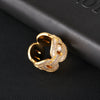 ICED MARINER BAGUETTE RING - GOLD