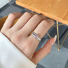 PINK DOUBLE ROW CUSHION CUT PAVÉ RING - 925 STERLING SILVER
