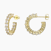 SMALL ETERNITY HOOP EARRINGS - GOLD