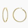 LARGE ETERNITY HOOP EARRINGS - GOLD