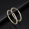 LARGE ETERNITY HOOP EARRINGS - GOLD