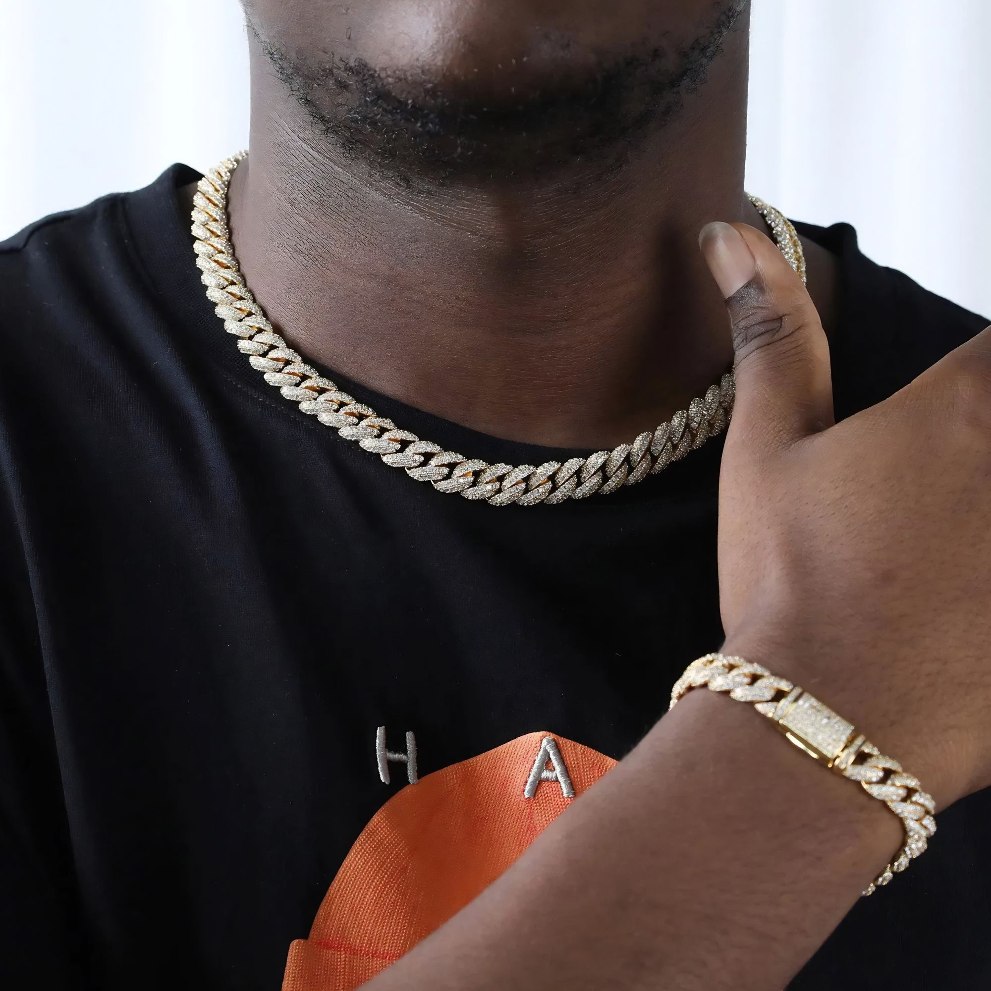 10MM ICED CUBAN LINK CHAIN - GOLD