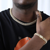 10MM ICED CUBAN LINK CHAIN - GOLD