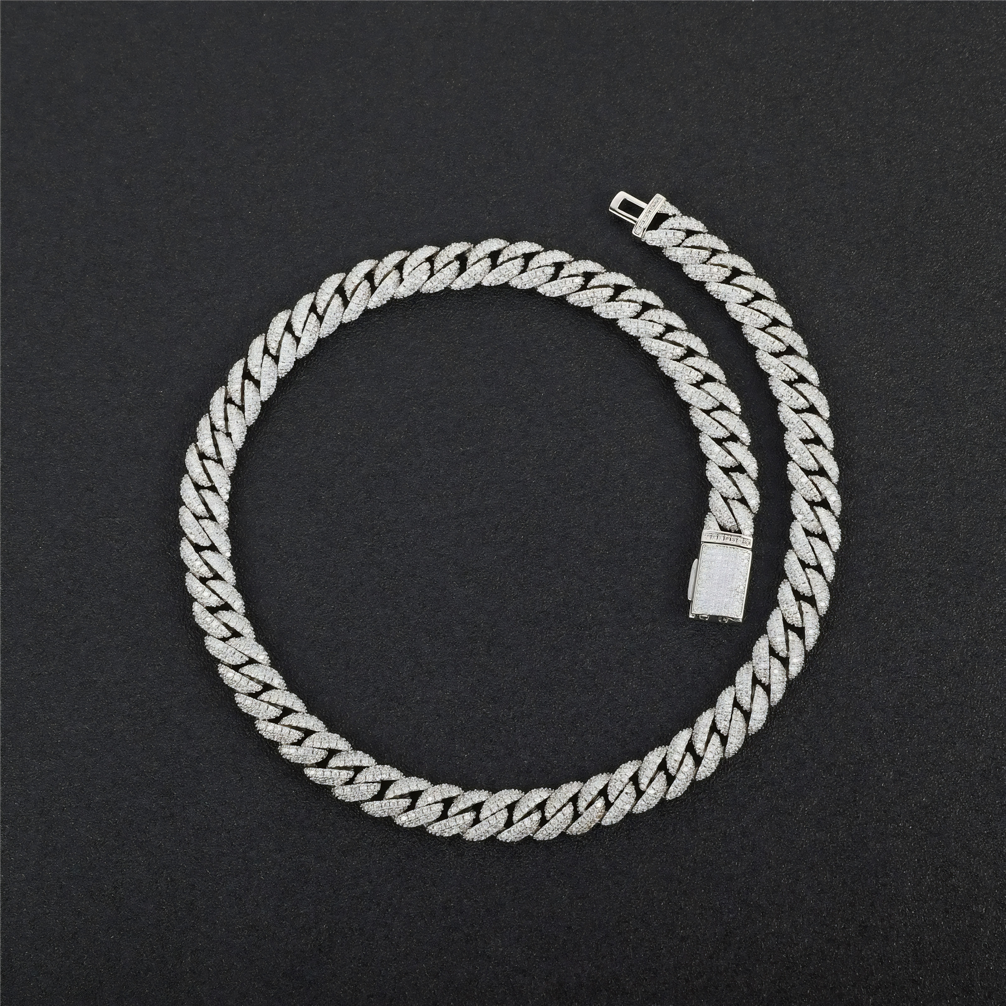 10MM ICED CUBAN LINK CHAIN - SILVER