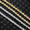 6MM ICED ROPE BRACELET - SILVER