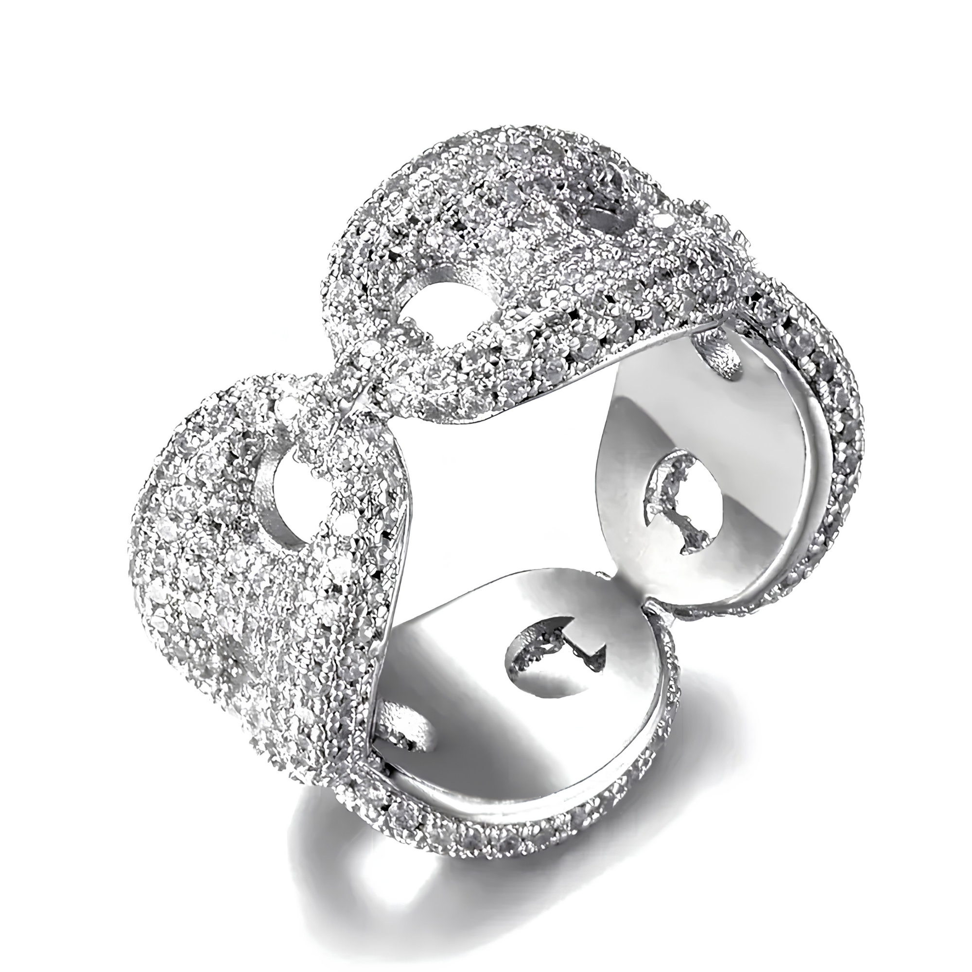 ICED MARINER RING - SILVER
