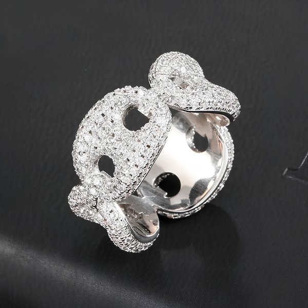 ICED MARINER RING - SILVER