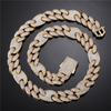 18MM ICED PUFF CUBAN CHAIN - GOLD