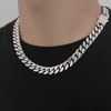 12MM MIAMI CUBAN SET - SILVER