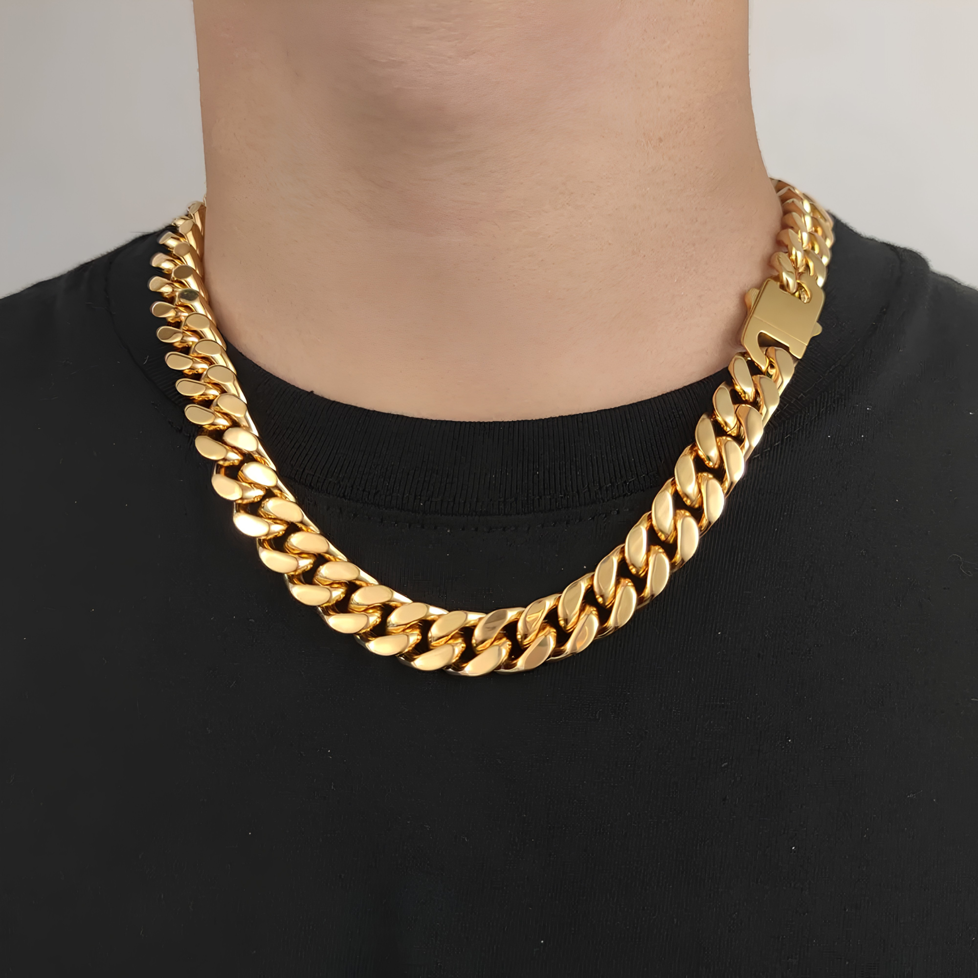 12MM MIAMI CUBAN SET - GOLD