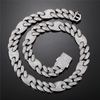 18MM ICED PUFF CUBAN CHAIN - SILVER