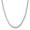 8MM ICED ROPE CHAIN - SILVER