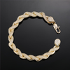 8MM ICED ROPE BRACELET - GOLD