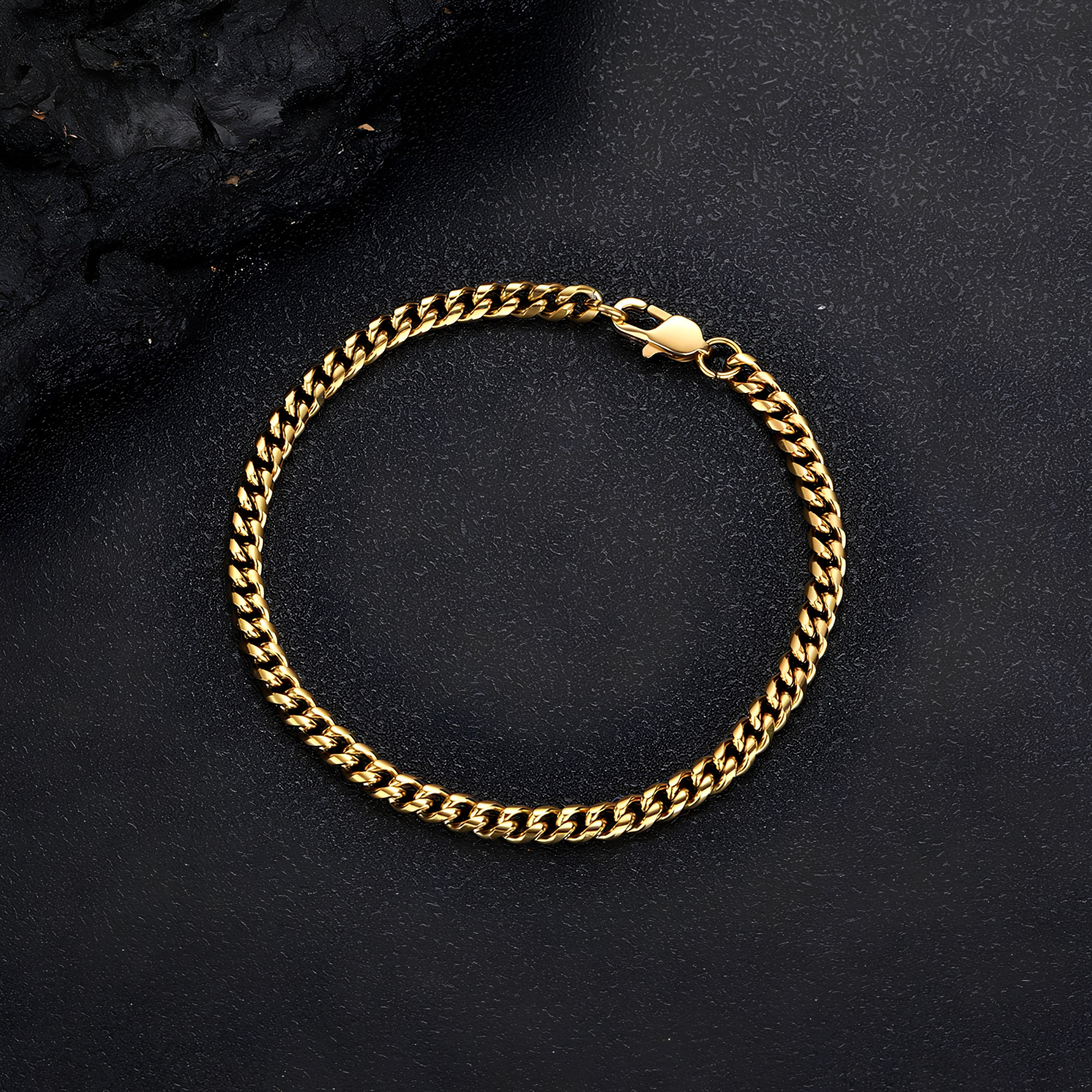 3MM MIAMI CUBAN BRACELET - GOLD